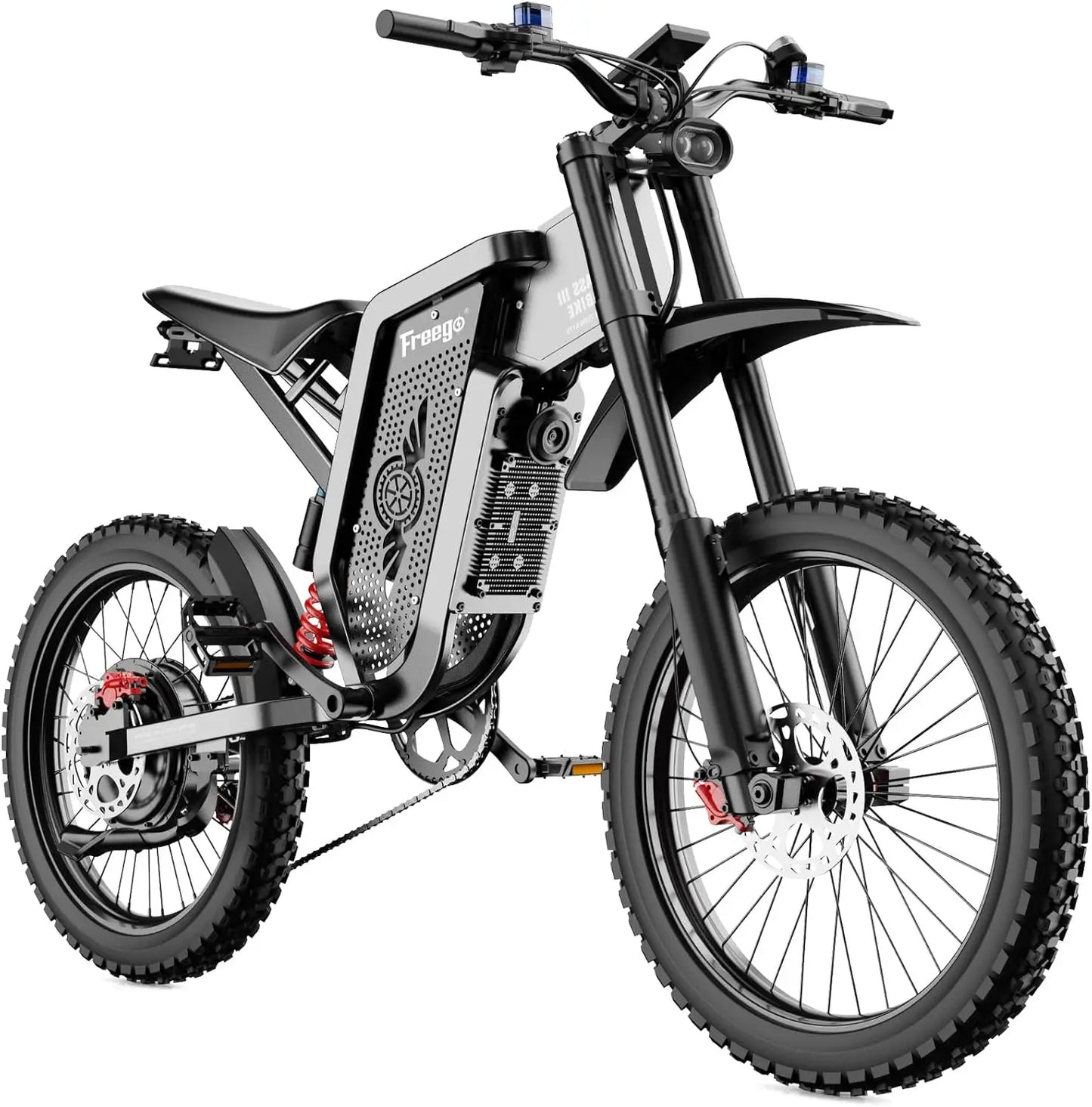 Freego X2  Electric Dirt Bike 6000W Motor 60V 30Ah Removable Battery Max 50Mph Electric Motorcycle 19" x2" Tire ULCertifications