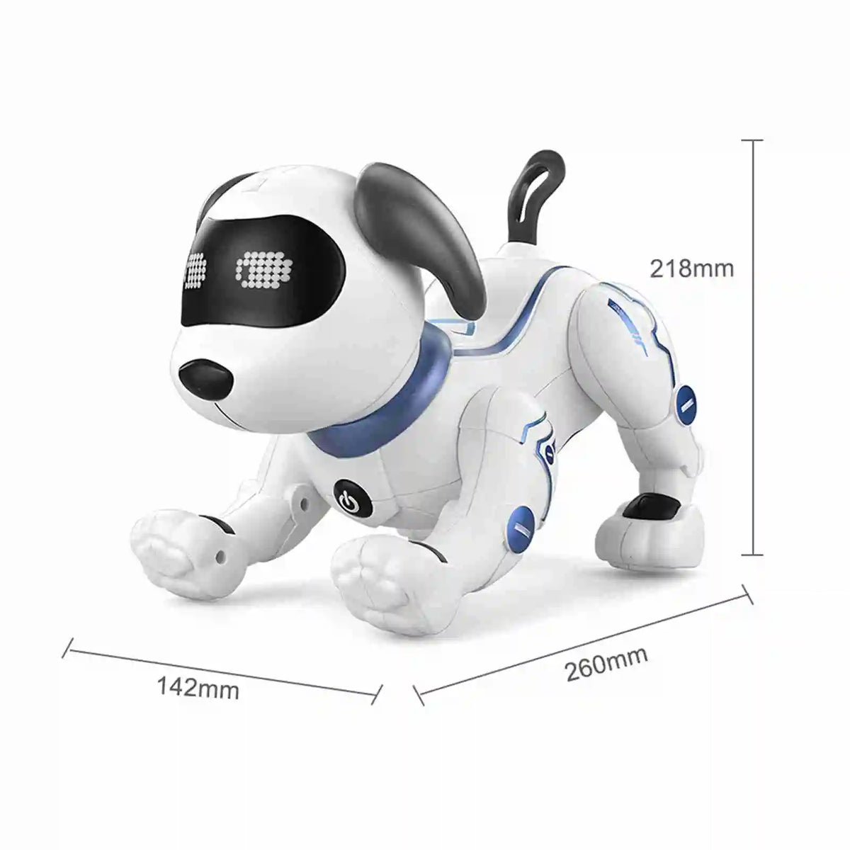 White K16A Intelligent Robot Intelligent Dog 5m Range Infrared Remote Control Dynamic Music Dance Robot Dog