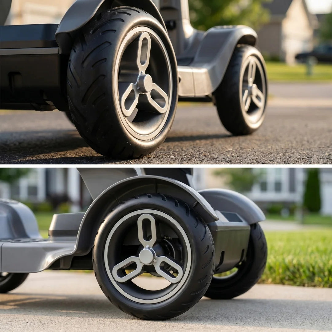 SPD-2 Foldable Mobility Scooter Reliable Daily Travel Companion With Full Smart Safety Protection Great All-terrain Performance And Stable Ride Easy To Fold For Car Transport Humanized Design And Practical Accessories For Ind