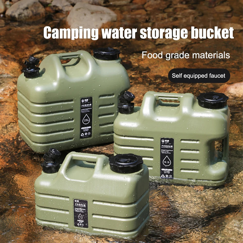 10/11/12L Drinking Water Container with Spigot Leakproof Camping Water Tank Large Capacity Water Storage Carrier for Hiking Car