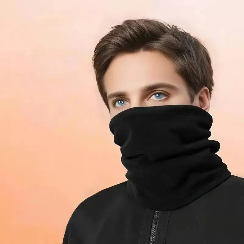 Men's Winter Neck Scarf Warm Windproof Polar Fleece Ski Tube Outdoor Sport Cold-proof Thermal Cycling Snowboard Face Cover