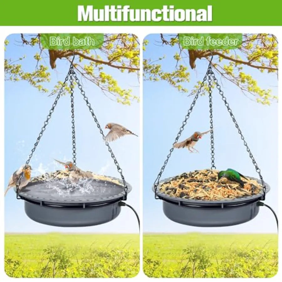 Saillong Bird Baths for Outdoors Bird Bath Bowl Water Feeder Outdoor for Hummingbirds for Garden Yard Patio Lawn Ideal for Attr
