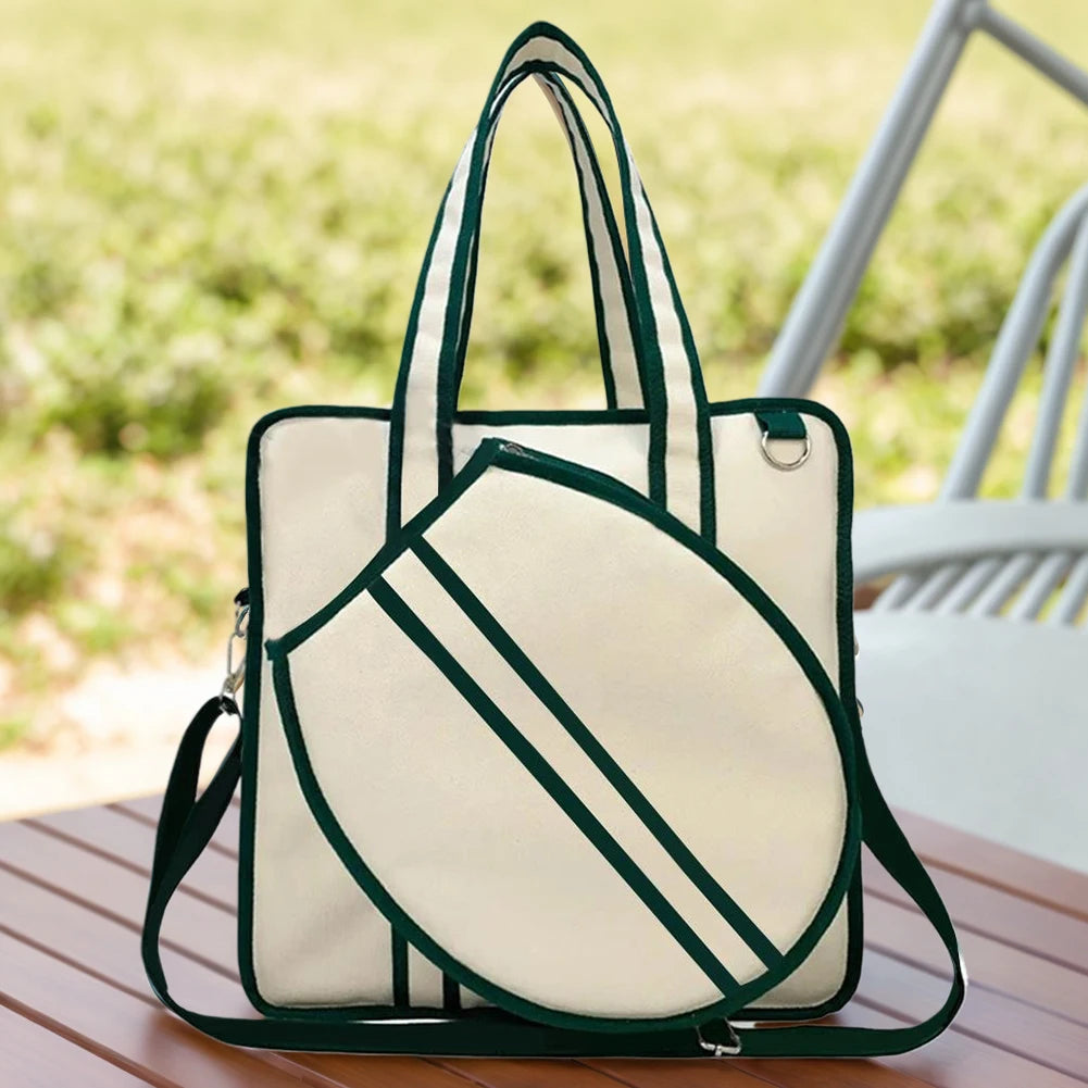 Tennis Tote Bag Large Tennis Bag Sports Handbag Pickleball Bag Tennis Racket Shoulder Bag for Men and Women
