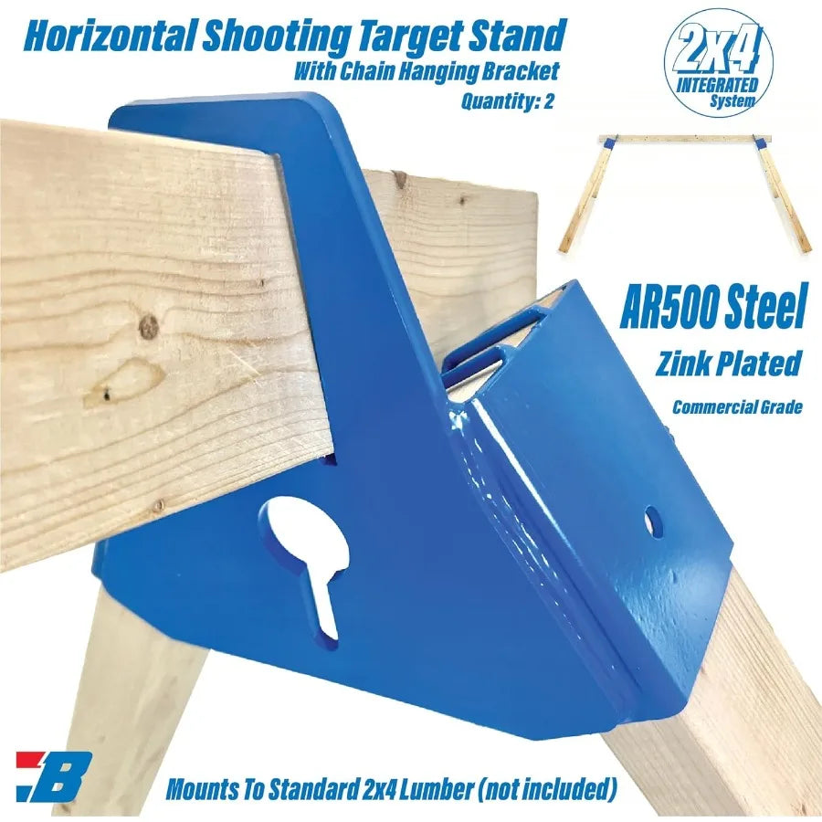 Target Supply Commercial Grade Never Tip Steel Shooting Target Stand for Hanging AR500 Steel Silhouette or Round Paper Tar