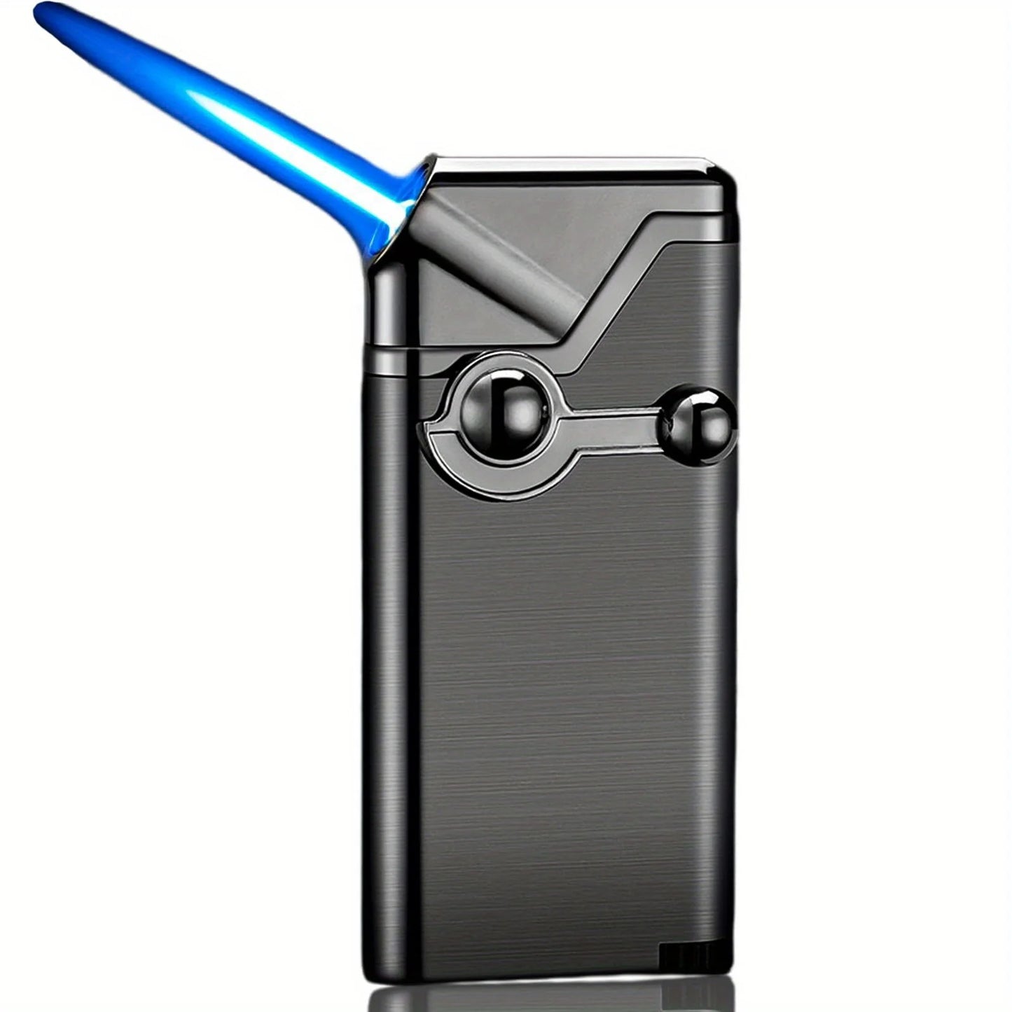 Metal Arm Ignition Gas Lighter Outdoor Windproof Portable Jet Torch Lighter for Men's Gifts Kitchen Aromatherapy Candles