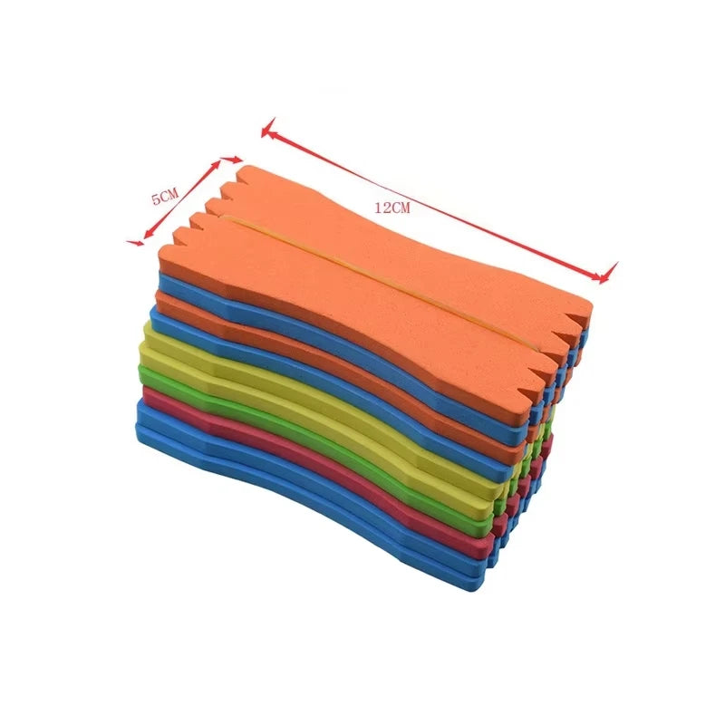 10/20 PCS Fishing Foam Spools 4.5cm/12cm Rounded Fishing Line Holder Storage Hook（random colour）