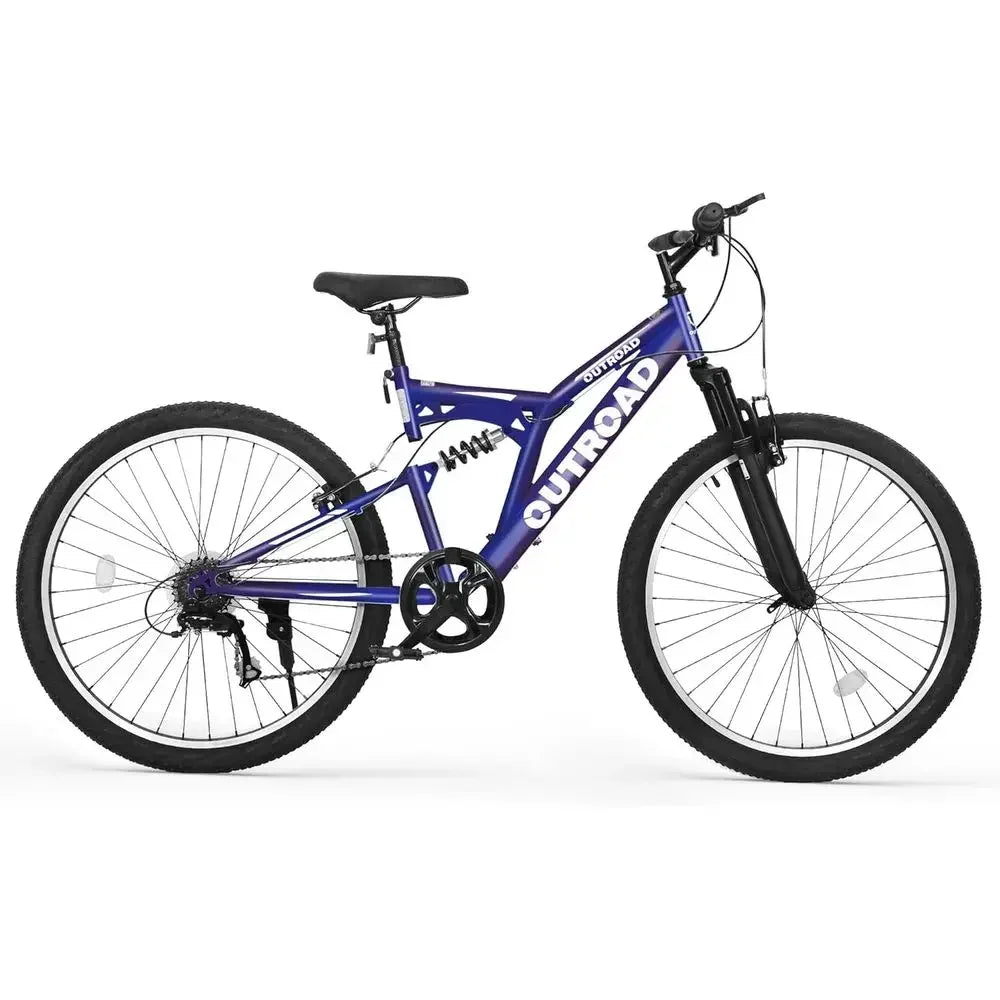 26 Dual Suspension Mountain Bike - 7-Speed Steel Frame for Men & Women
