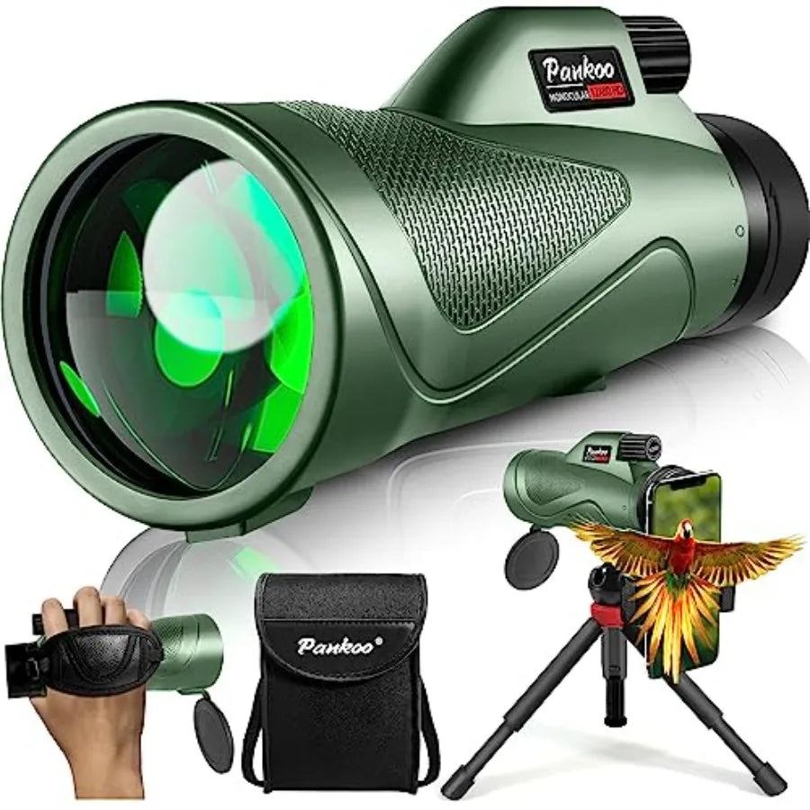12x60 Powerful Binoculars for Adults with Smartphone Adapter Tripod Plus Portable Bag BAK4 Prism FMC Lens Large Vision Ideal fo
