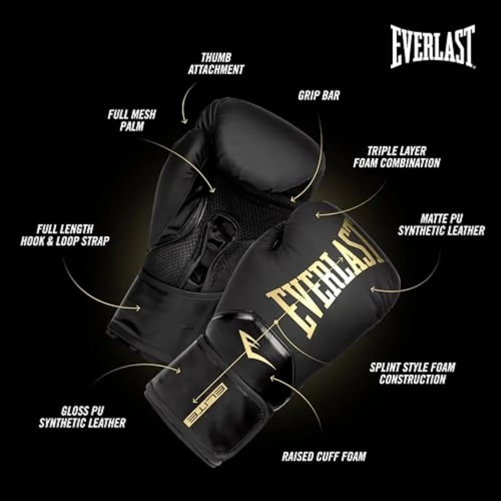 Pro Boxing Gloves for Training, Heavy Bag Work, Sparring - Triple Layer Foam, Full Wrist Wrap, Ventilated Palm, Men Women