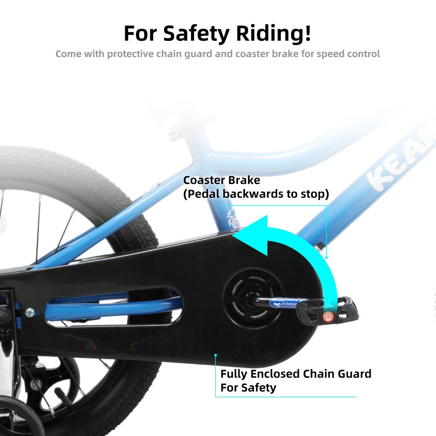 KEANO Kids Bike for Boys Girls Ages 3-12 Years Old, 12-20 Inch BMX Style Bikes with Training Wheels, Kids' Bicycle for Toddlers