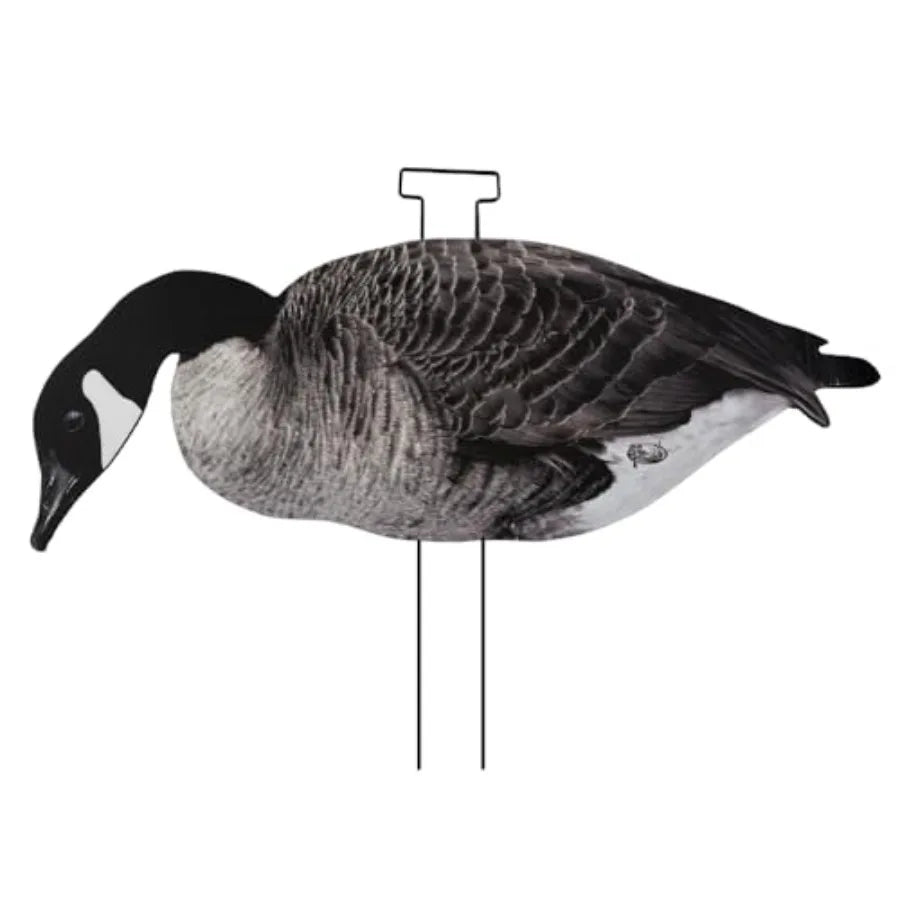 Ultimate Flock-Stopper Silhouette Goose Decoys 12 Pack Canada Goose Hunting Decoys with 3 Realistic Poses Photorealistic Matte