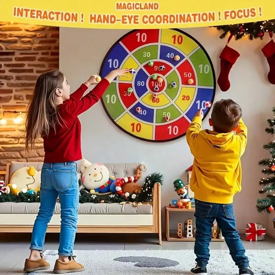 29" Large Dart Board For Kids, Kids Dart Board With Sticky Balls, Boys ToyS,Fun Party Play Game Toys, Birthday ，Chrismas.