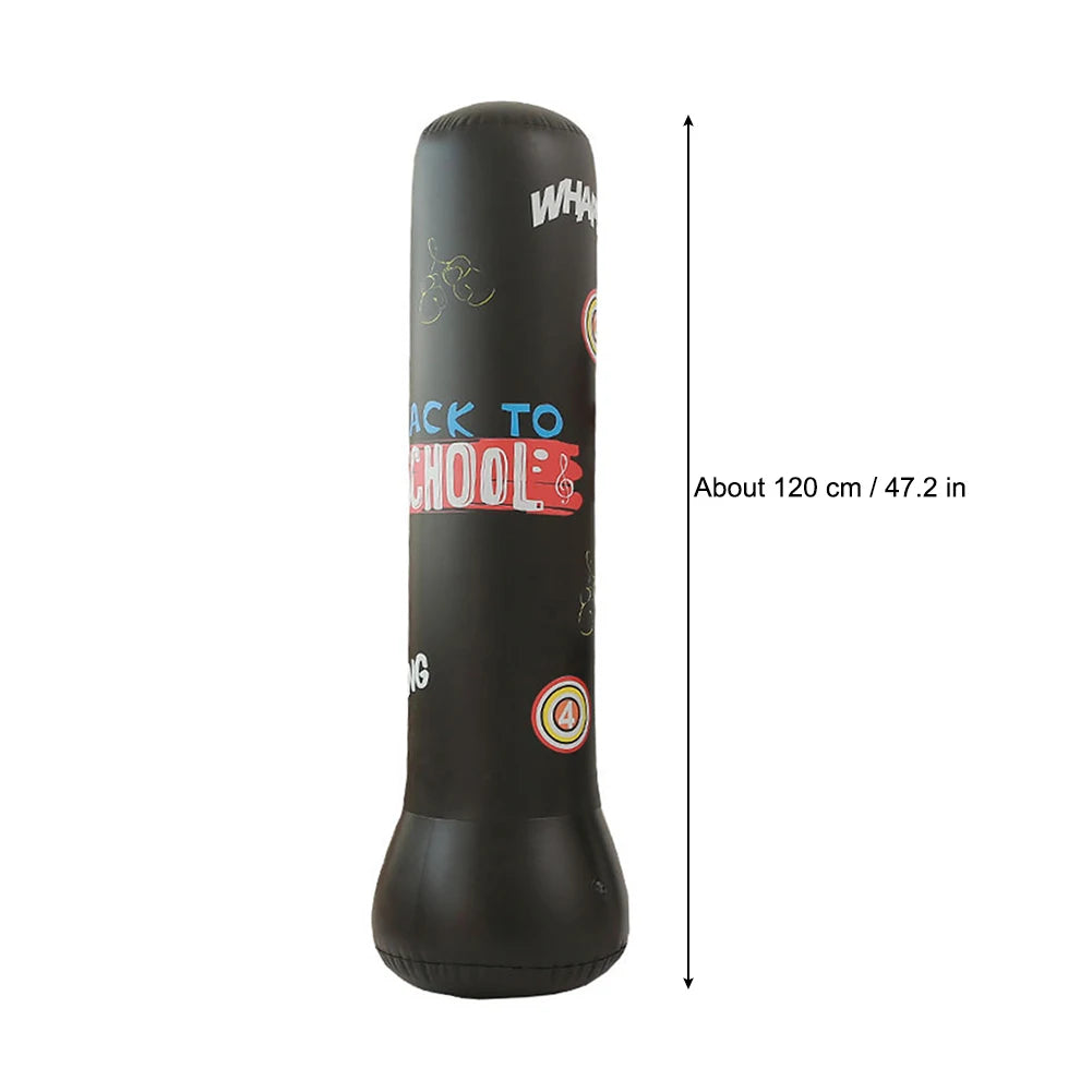 1.2/1.6M Boxing Bag Children's Inflatable Punching Bag Gym Fitness Boxing Training Sandbag Stress Relief Toys For Adults and Kid