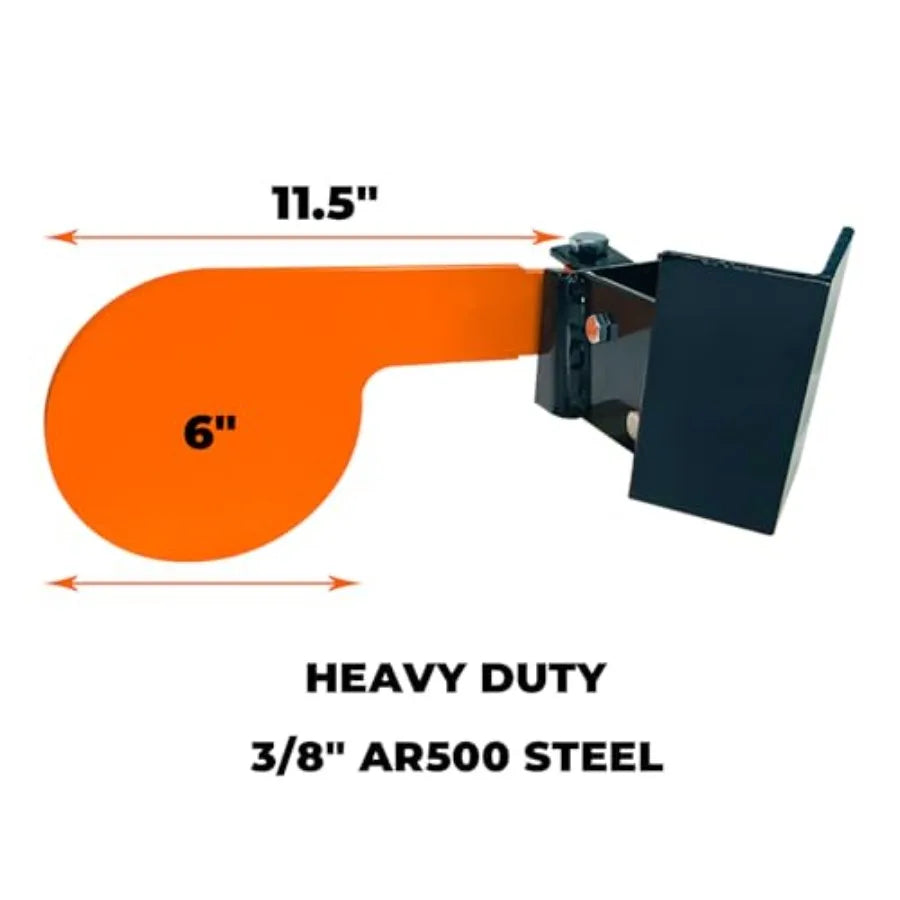 6 x 3 8 AR500 Dueling Tree Paddle Set Reactive Steel Dueling Tree Targets DIY Shooting Target Kit for Outdoor Shooting