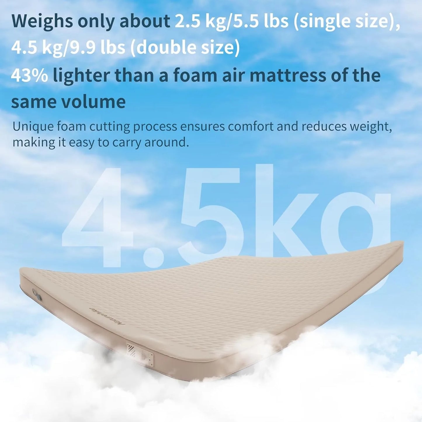Naturehike C12 Inflatable Bed Ultralight Portable Self-inflating Mat 2 Person Outdoor Travel Self Inflating Sleeping Pad Air Mat