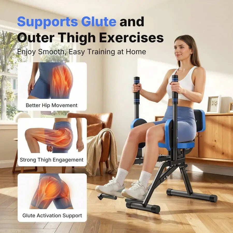 Hip Abductor Machine For Home Gym, Glute Machine For Women, Outer Thigh Sculpting, Leg Abductor Machine, Glute & Thigh Exercise Equipment