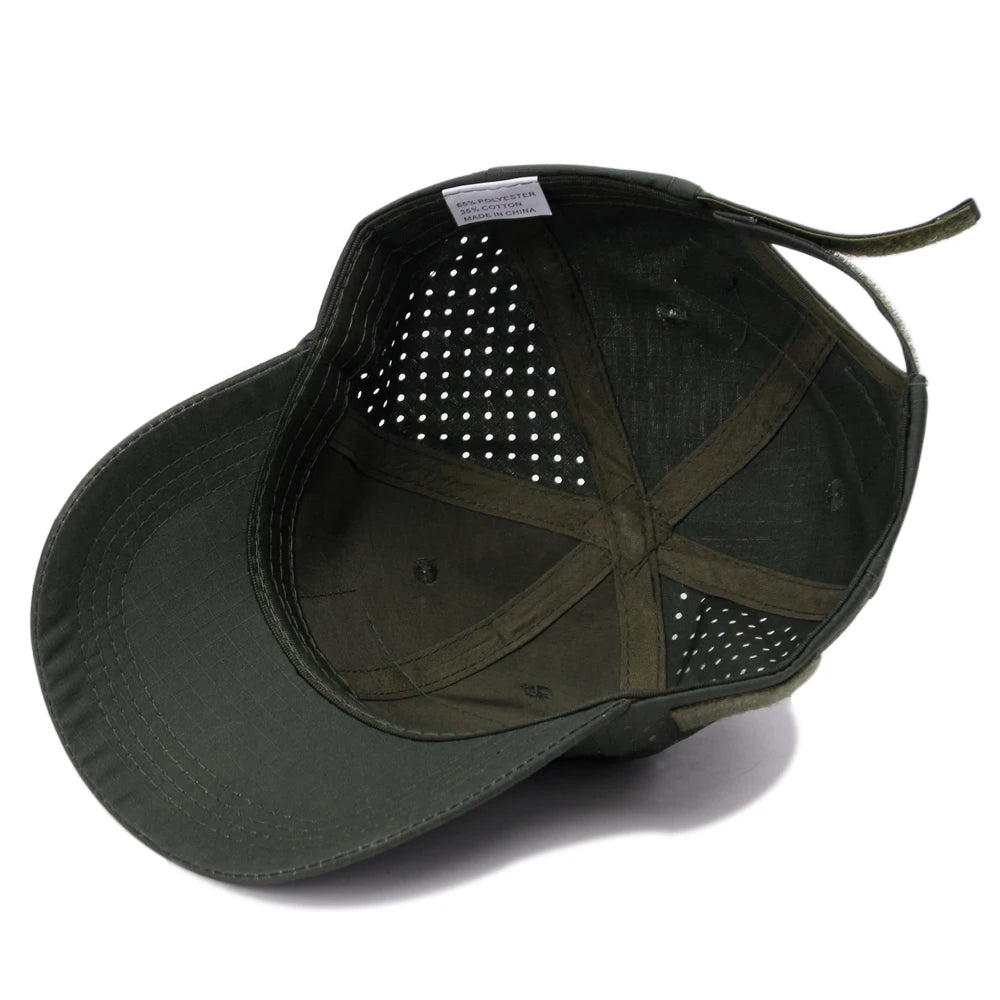 New Men Camouflage Baseball Cap Breathable Sunscreen Hat Outdoor Sports Hunting Hiking Camping Beach Fishing Sun Hat