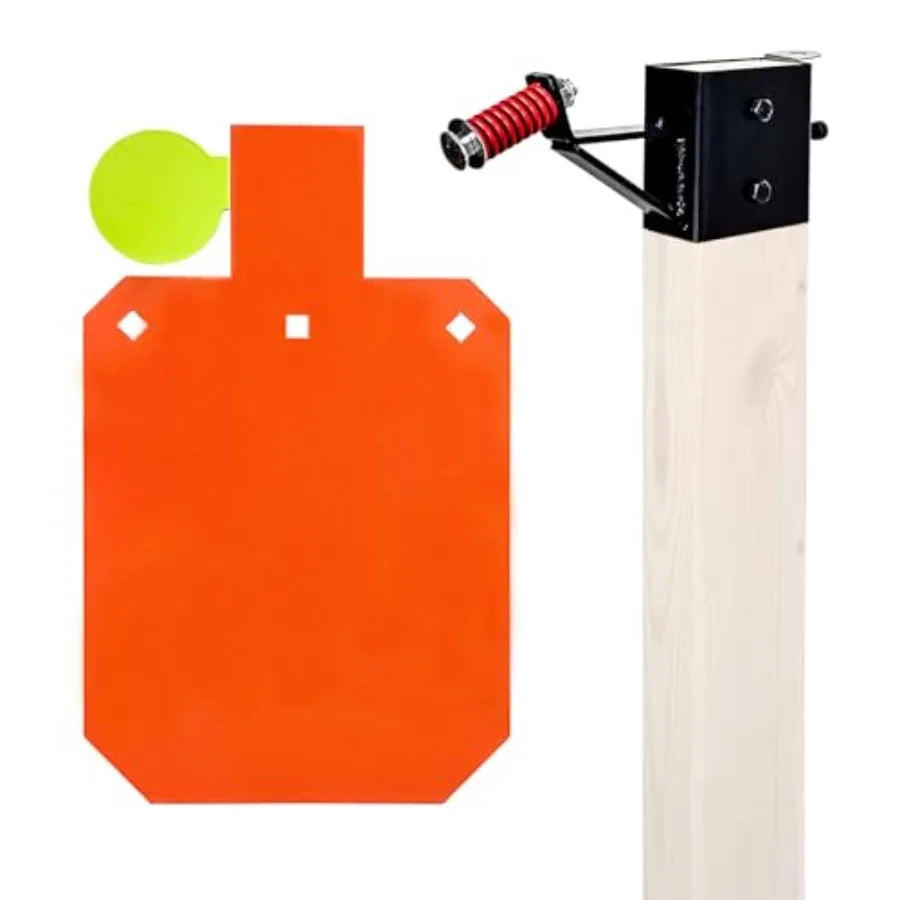 AR500 Steel Hostage Reactive Shooting Target 10×16 inches 1 2 inch Thick Stand System for Outdoor Range Training with 2x4 Steel
