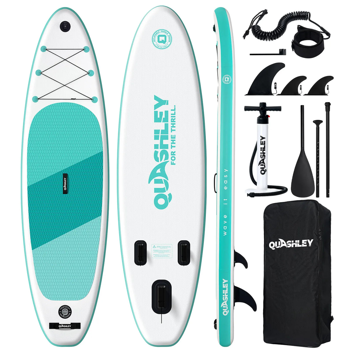 320*86*15cm Inflatable SUP Stand-Up Paddle Boards for All Skill Levels Ultra-Light Paddleboard with Durable SUP Accessories