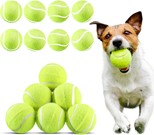 20 Pack Mini Tennis Balls for Small Dogs, Yellow Fetching Toys for Pet Training and Exercise