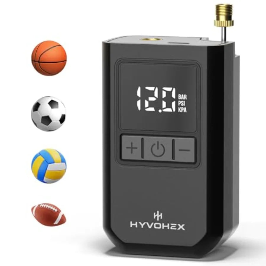 Ball Pump for Sports Balls, Portable Electric Basketball Pump Ultra Fast Inflation, with Digital LED Display Air Pump for Balls