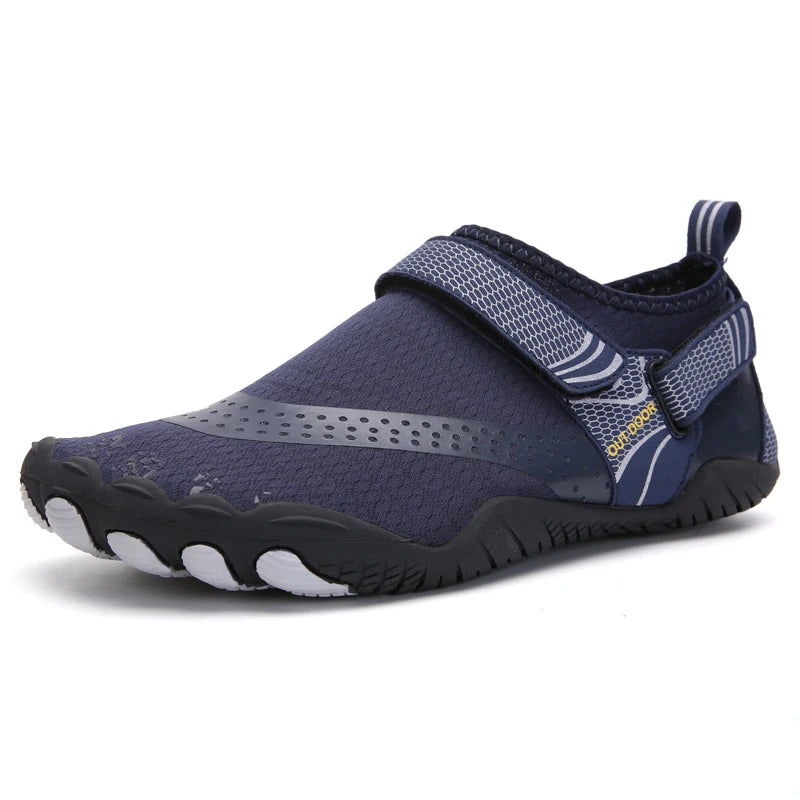 Men Water Shoes Quick Dry Non-Slip Five Finger Shoes Outdoor Wading Swimming Barefoot Lightweight Summer Aqua Sneakers Fishing