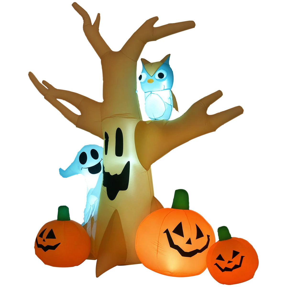 7.5ft Cute Decorative Outdoor Halloween Inflatable Horror Haunted House Tree-Shaped Ornament