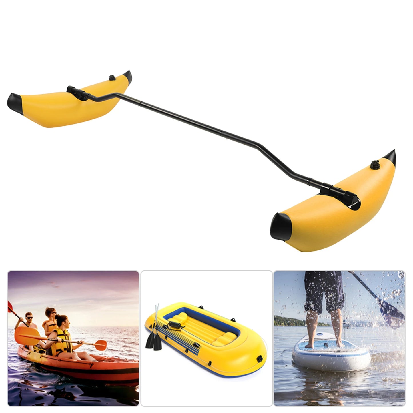 NEW Kayak Outrigger Stabilizer Inflatable Kayak Stabilizer PVC Canoe Outrigger Kit Floating Balancing Boat Accessory