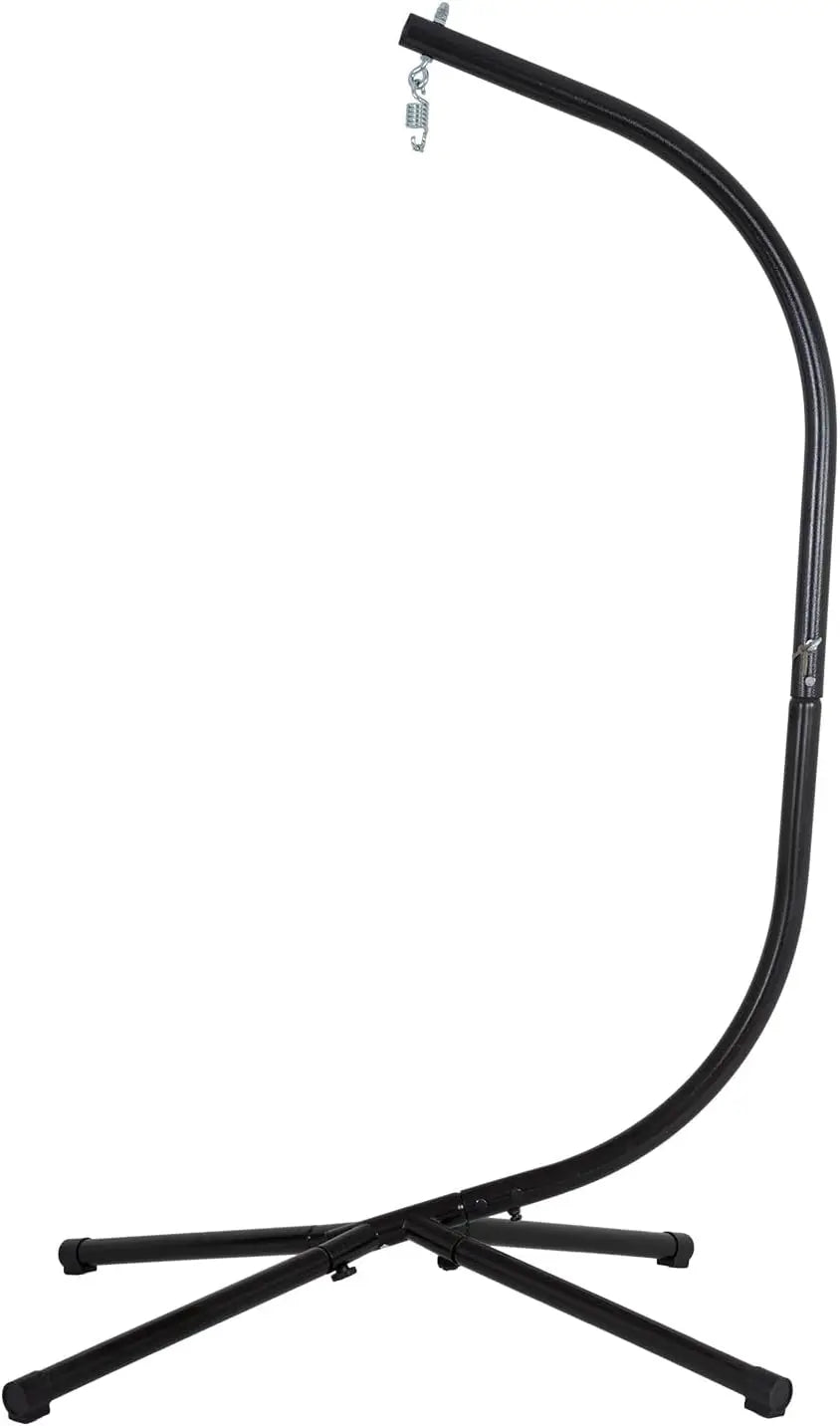 Outdoor Hanging Hammock Chair Stand with 360 Rotation, Heavy Duty Steel Frame Supports 400 LBS for Porch Swing