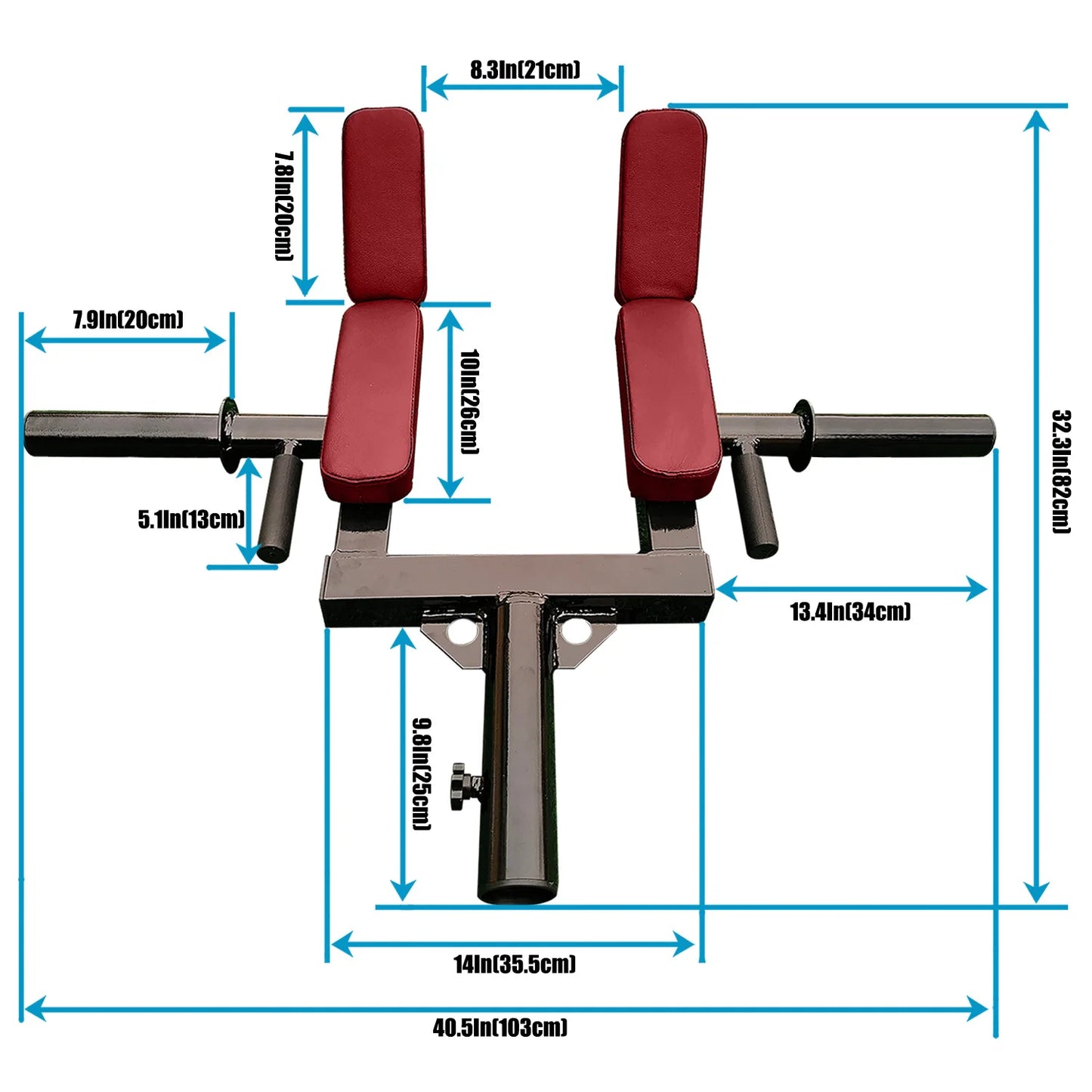 Viking Press Landmine Handle for 2-Inch Barbell, T-Bar Row Attachment Core Strength Training Accessories, Shoulder Press