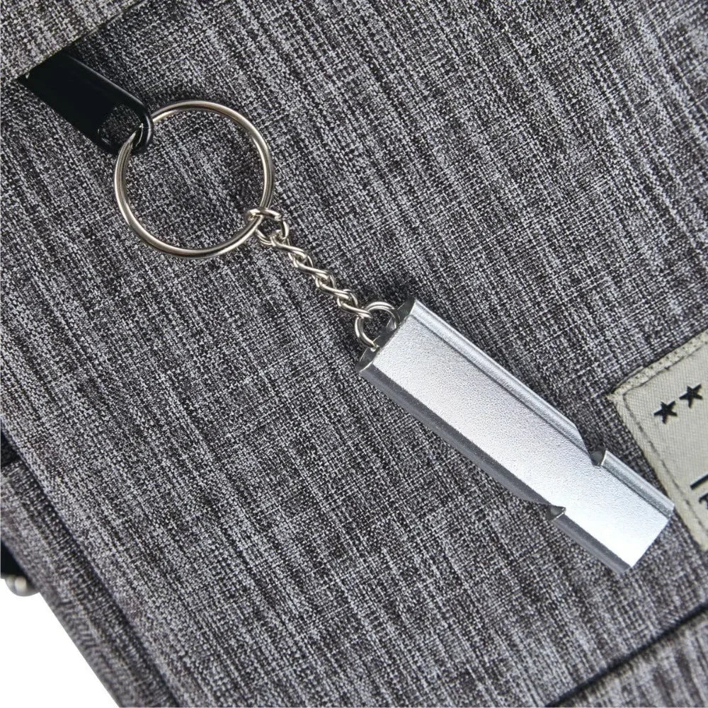 Emergency whistle Lifeguard safety whistle with lanyard and key chain Outdoor camping rescue signal Loud survival whistle