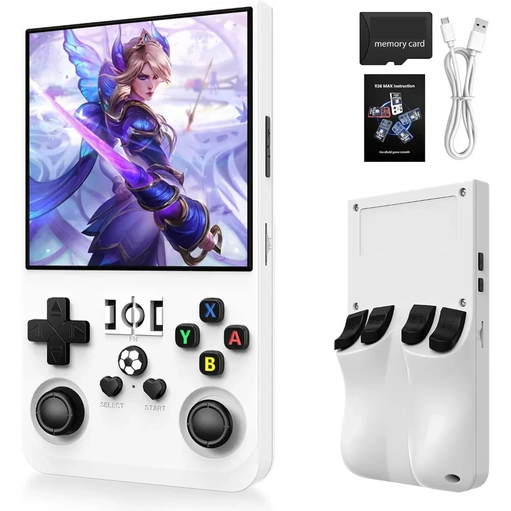 AISLPC R36MAX Handheld Game Console 4.0 Inch 64/128GB RK3326 Chip Retro Portable Video Game Player Open Source Pocket Console