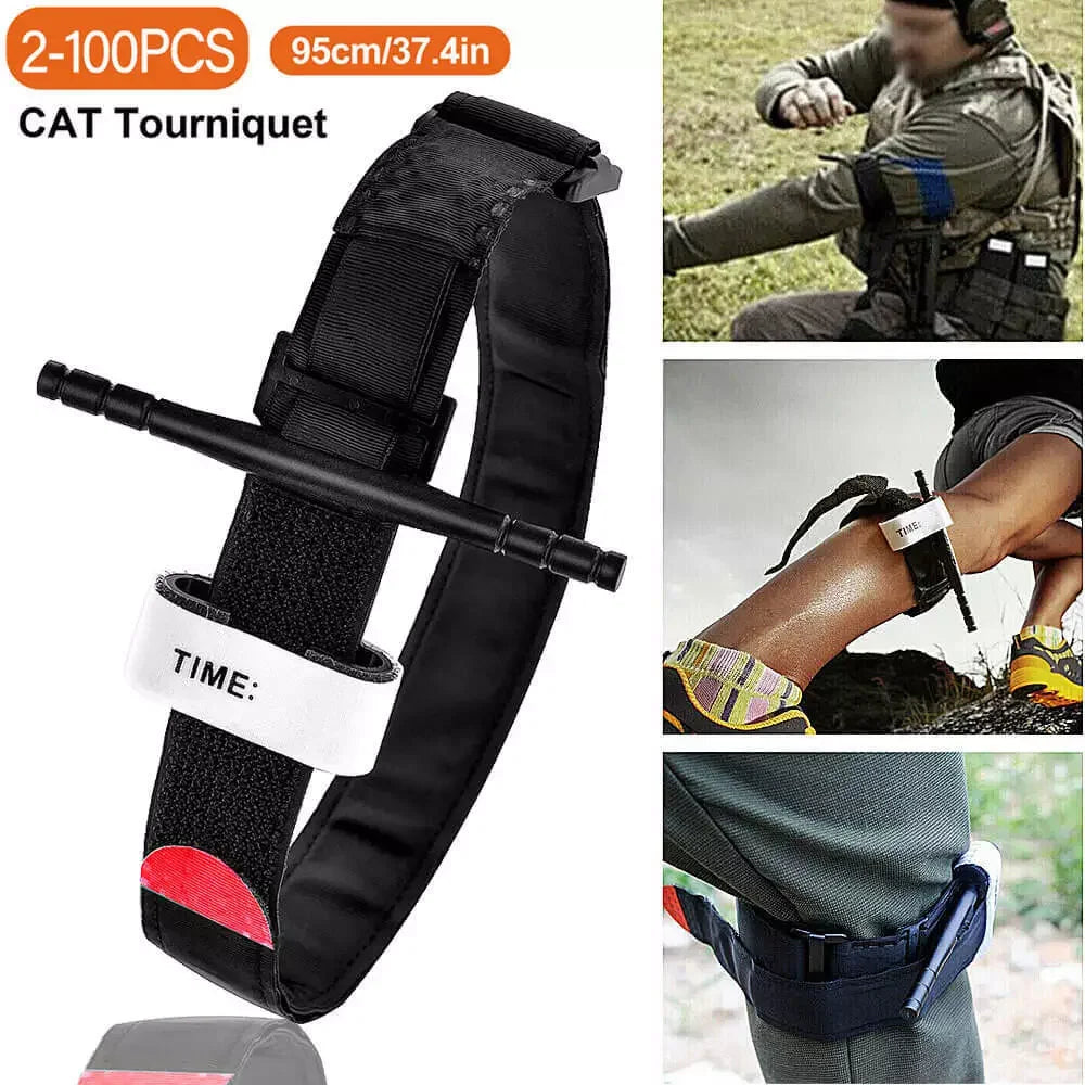 1-100PCS Tourniquet Combat Medical Tourniquet Rapid Military Emergency One Hand First Aid Camping Equipment For Outdoor