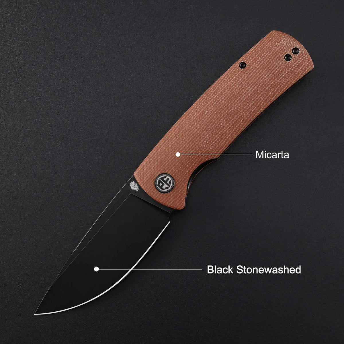 Petrified Fish Beluga PFP01 Quality Folding Knife Jackknife K110 Knife for Hunting Outdoor Camping Fish Pocketknife EDC Tool