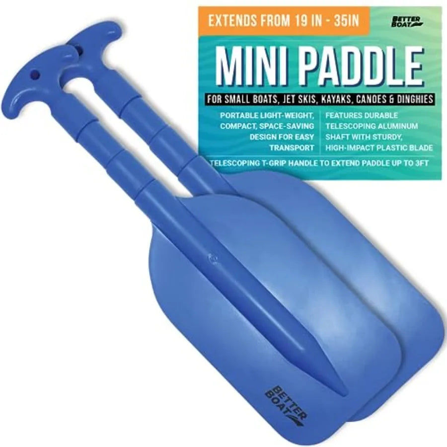 Boat Paddle Telescoping Plastic Collapsible Oar Kayak Jet Ski Rafting Mini Canoe Paddles Tubing Floats Rowing Safety Accessorie