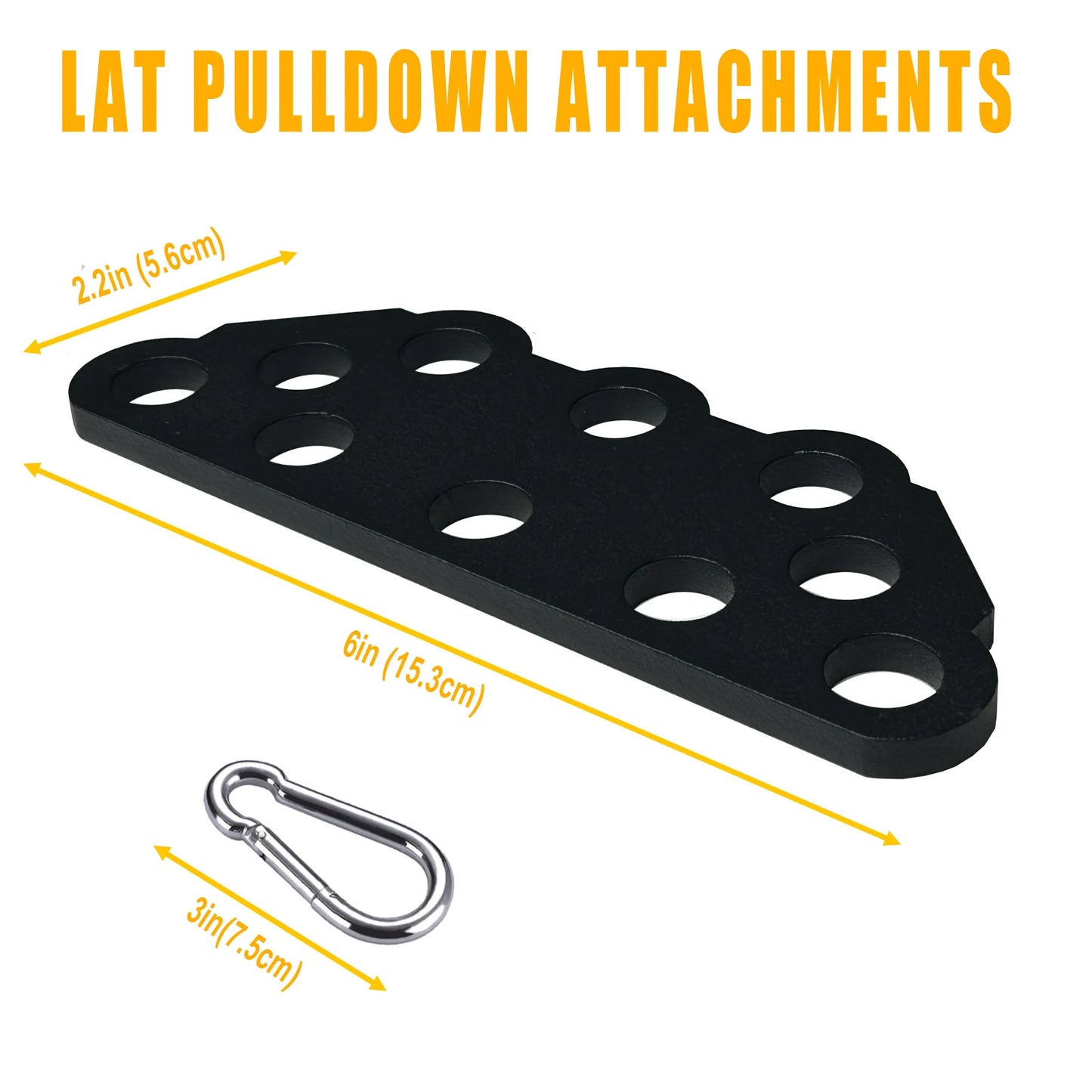 Multi-Grip LAT Pull Down Bar for Home Gym Fitness Spreader Plate LAT Pulldown Attachments for Pulley System Cable Machine