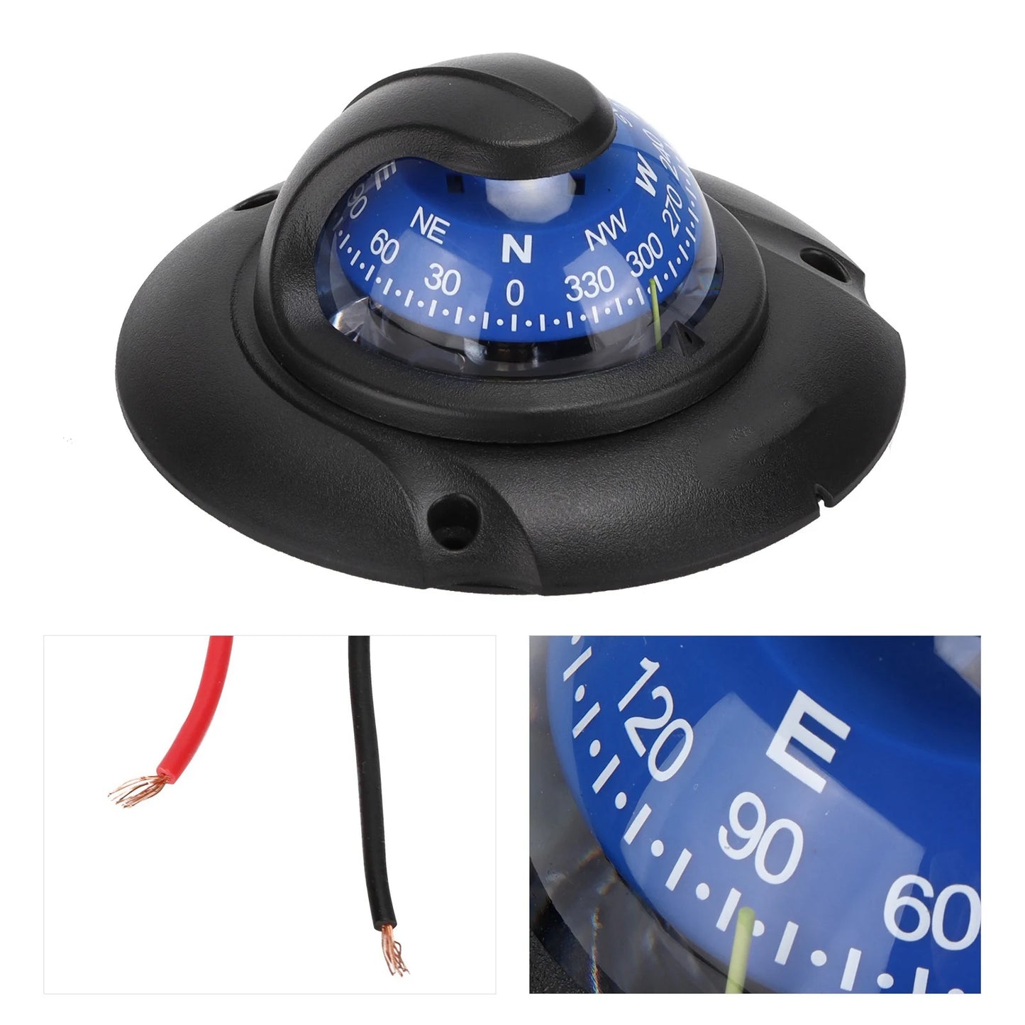 NEW Flush Mount  Multi‑Function Magnetic  Flush Mount High Accuracy with LED Light for Marine Yacht Outdoors Hiking