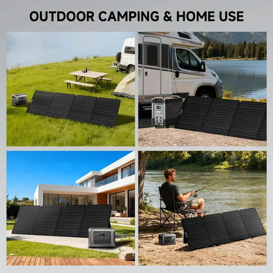 ALLPOWERS Foldable Solar Panel 400W / 200W / 140W / 100W / 60W Solar Charger with Solar Output for Power Station Solar Generator