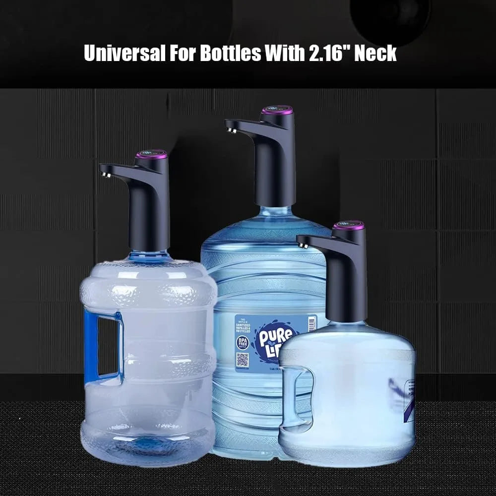 Portable Water Cooler Dispenser for 2.5, 3 and 5 Gallon Bottles, USB Charging Pump