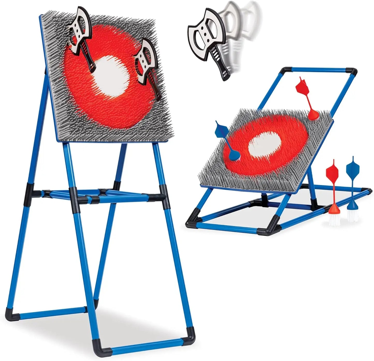 Axe Throwing Target & Lawn Dart Combo Set - 2-in-1 Backyard Game for Indoor and Outdoor Fun