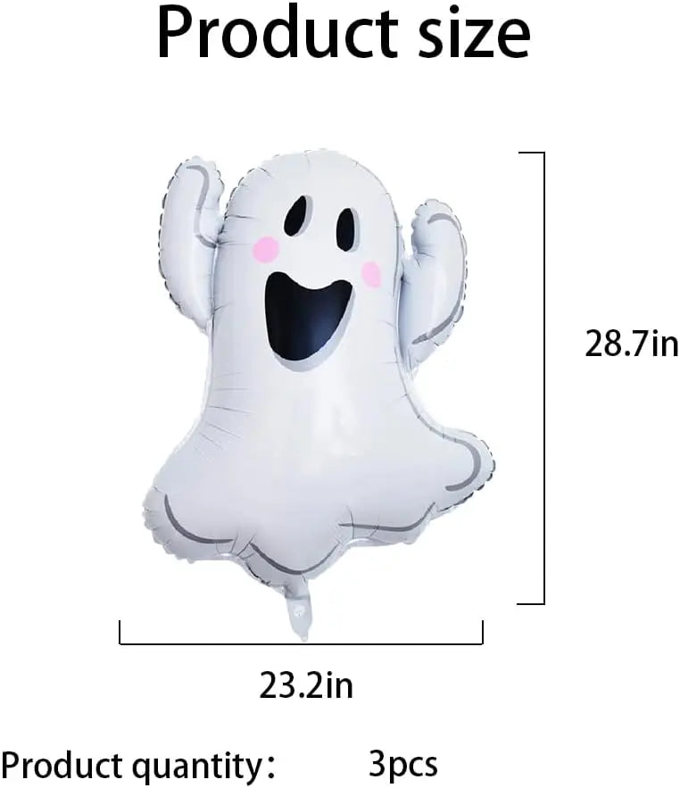 White Ghost Balloon Horror Theme Party Decoration Supplies Halloween Birthday Decoration Balloon Arch Set Party