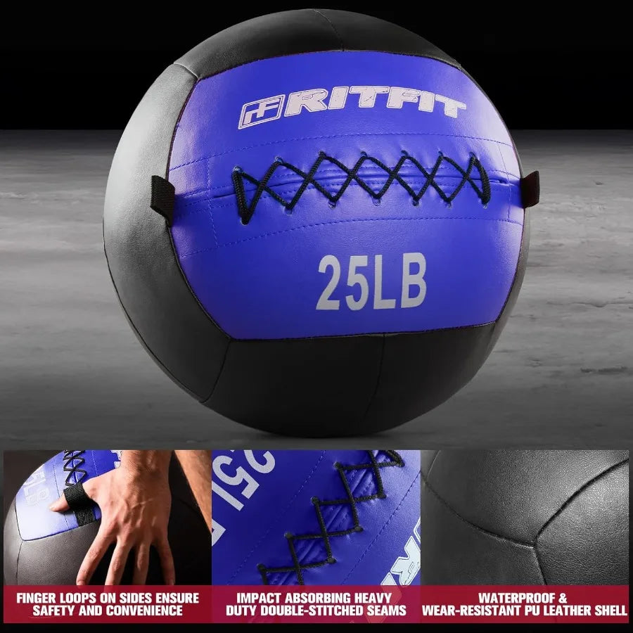 Medicine Ball, Weight Ball, Soft Medicine Ball, Wall Medicine Ball for Exercise and Conditioning Workouts, Fitness Gym Equipment