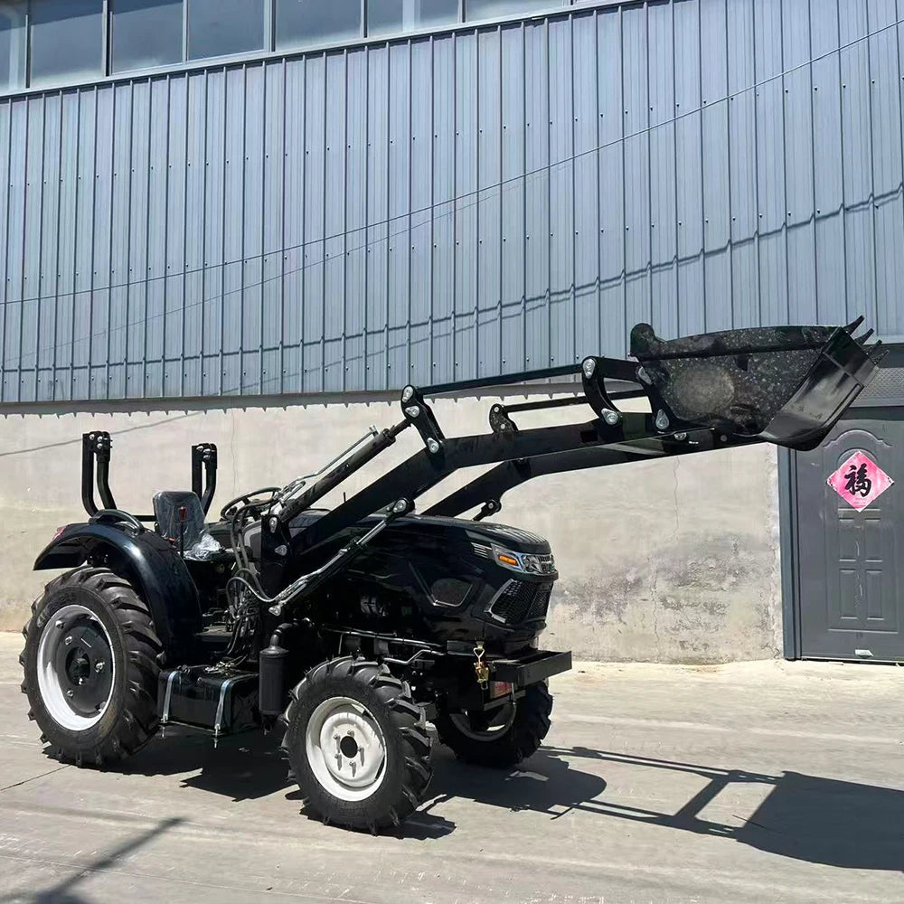 Factory Direct 50HP 504 4WD Farm Tractor Euro5 CE EPA Certified With Front Loader Enclosed Cabin Multifunctional Farming Machine
