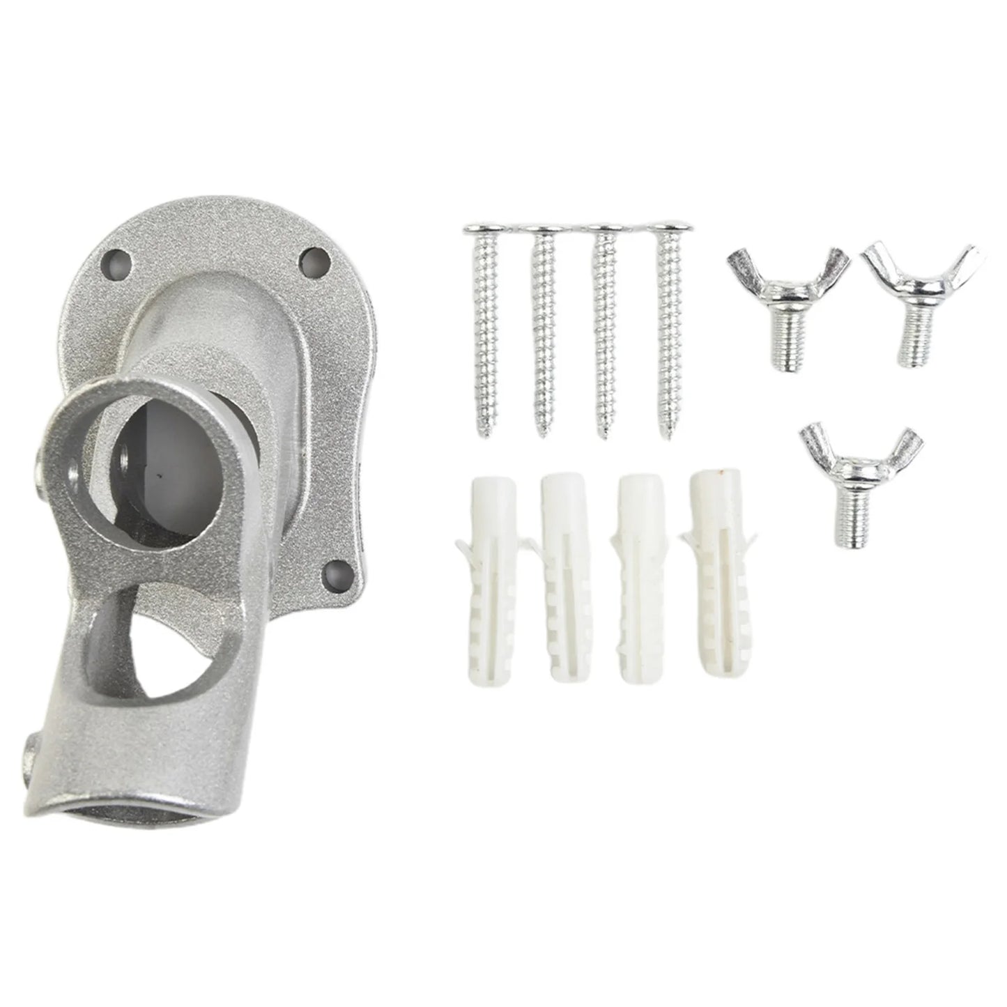 Heavy Duty Aluminum Mount Aluminum Flag Pole Holder Aluminum Alloy Wall Flag Holder Mounting Base Accessories