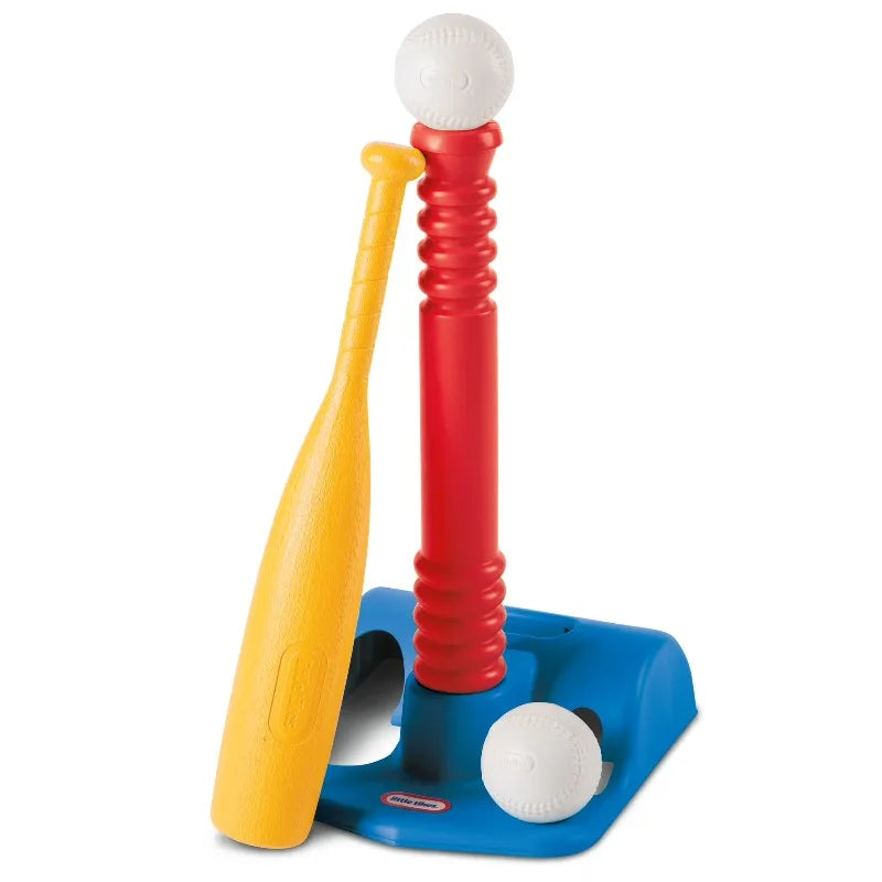 Kids T-Ball Set with Bat and 2 Balls, Ages 18 Months to 4 Years
