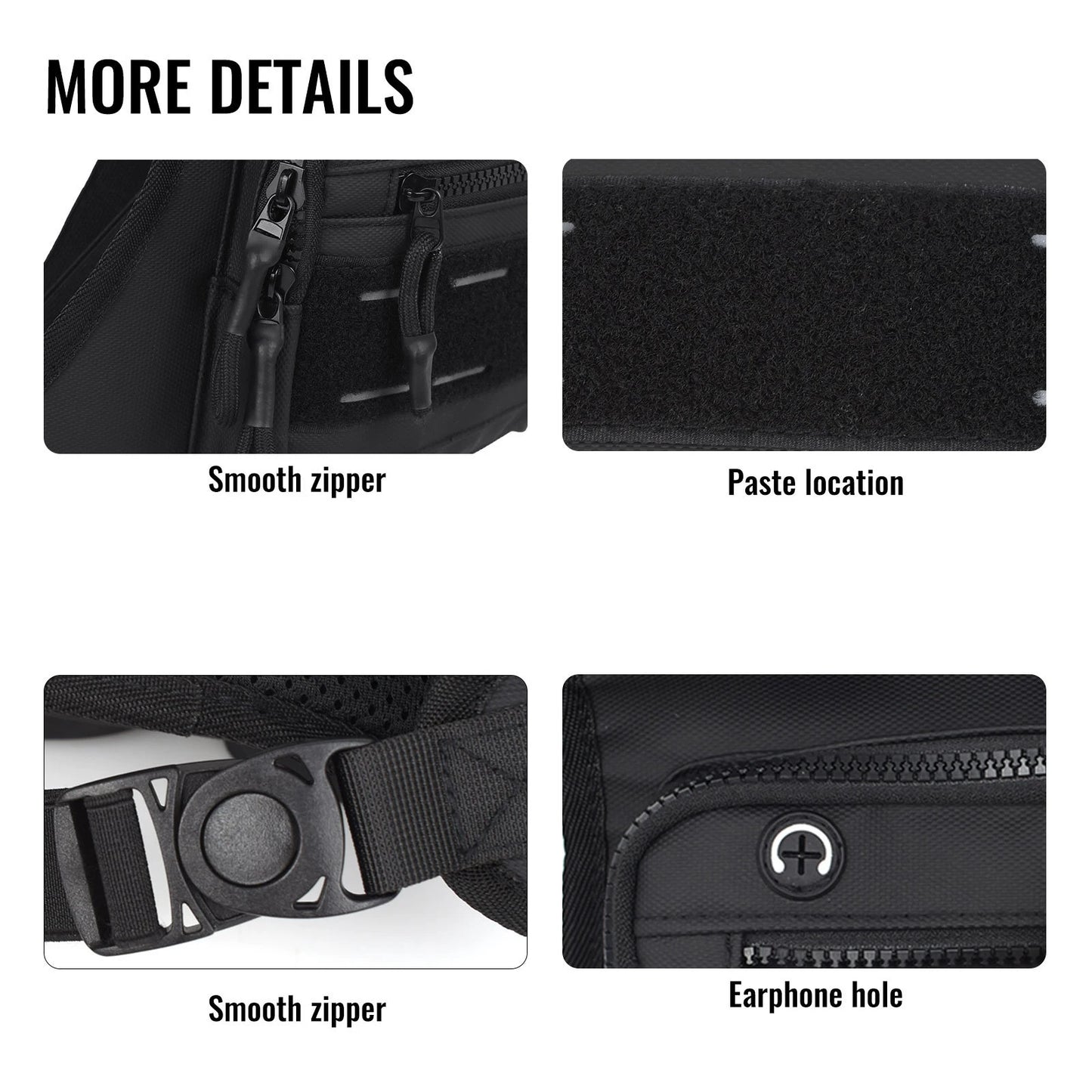 Chest Bag Anti-Theft Multi-Functional Outdoor Sports Chest Bag for Workouts Cycling Hiking Motorcycle Accessories