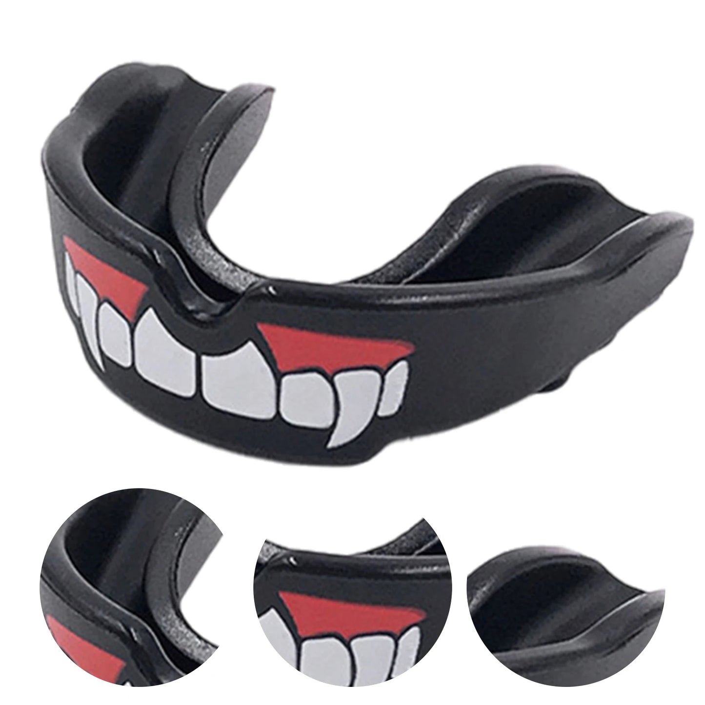 Easy Self-Fit Gum Shield W/ Case Mouthguard for Braces EVA Teeth Protector for Boxing Judo Karate Hockey & All Contact Sports