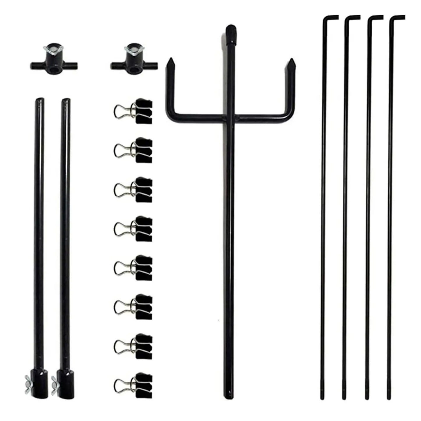 Target Stand Holder Garden with 8 Clips Brackets Outdoors Activities Hunting