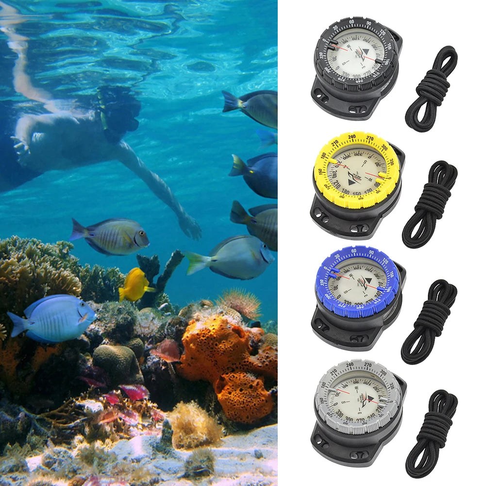 50m Scuba Diving Compass Multi-function Camping Climbing Hiking Luminous Plate