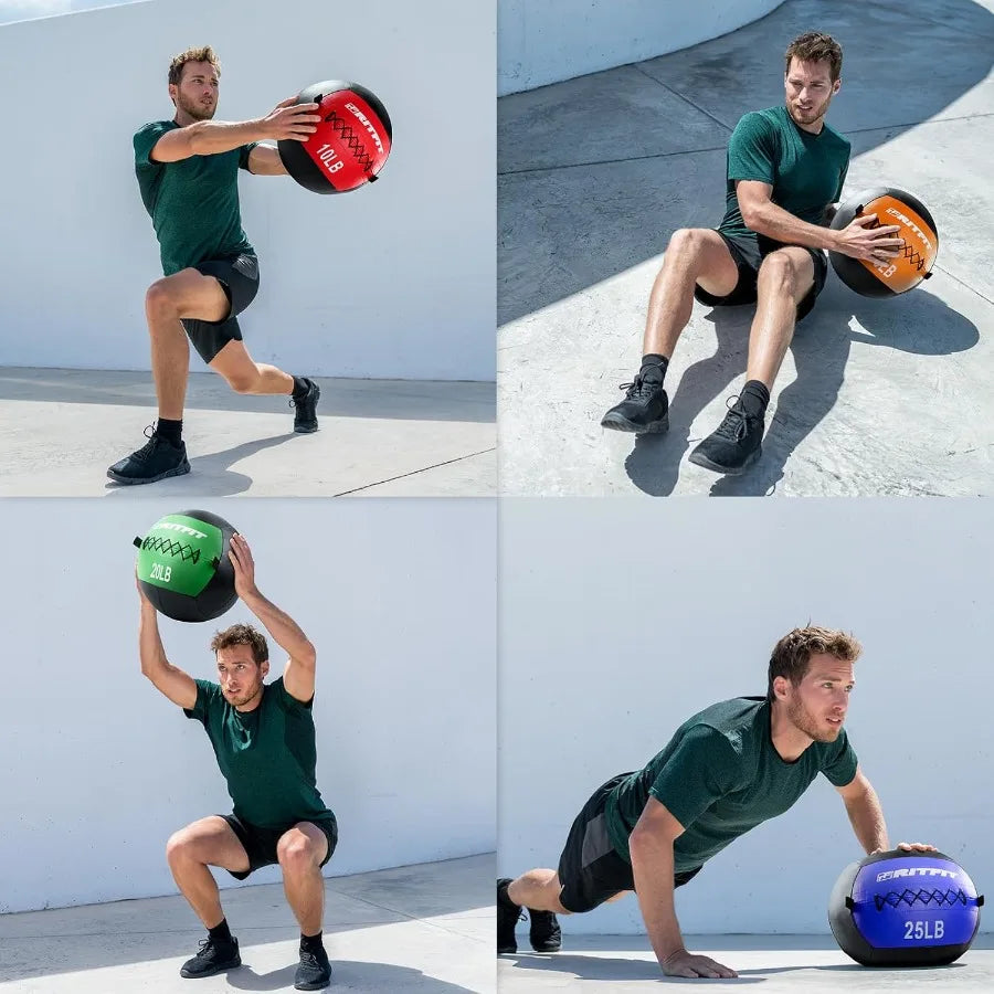 Medicine Ball, Weight Ball, Soft Medicine Ball, Wall Medicine Ball for Exercise and Conditioning Workouts, Fitness Gym Equipment